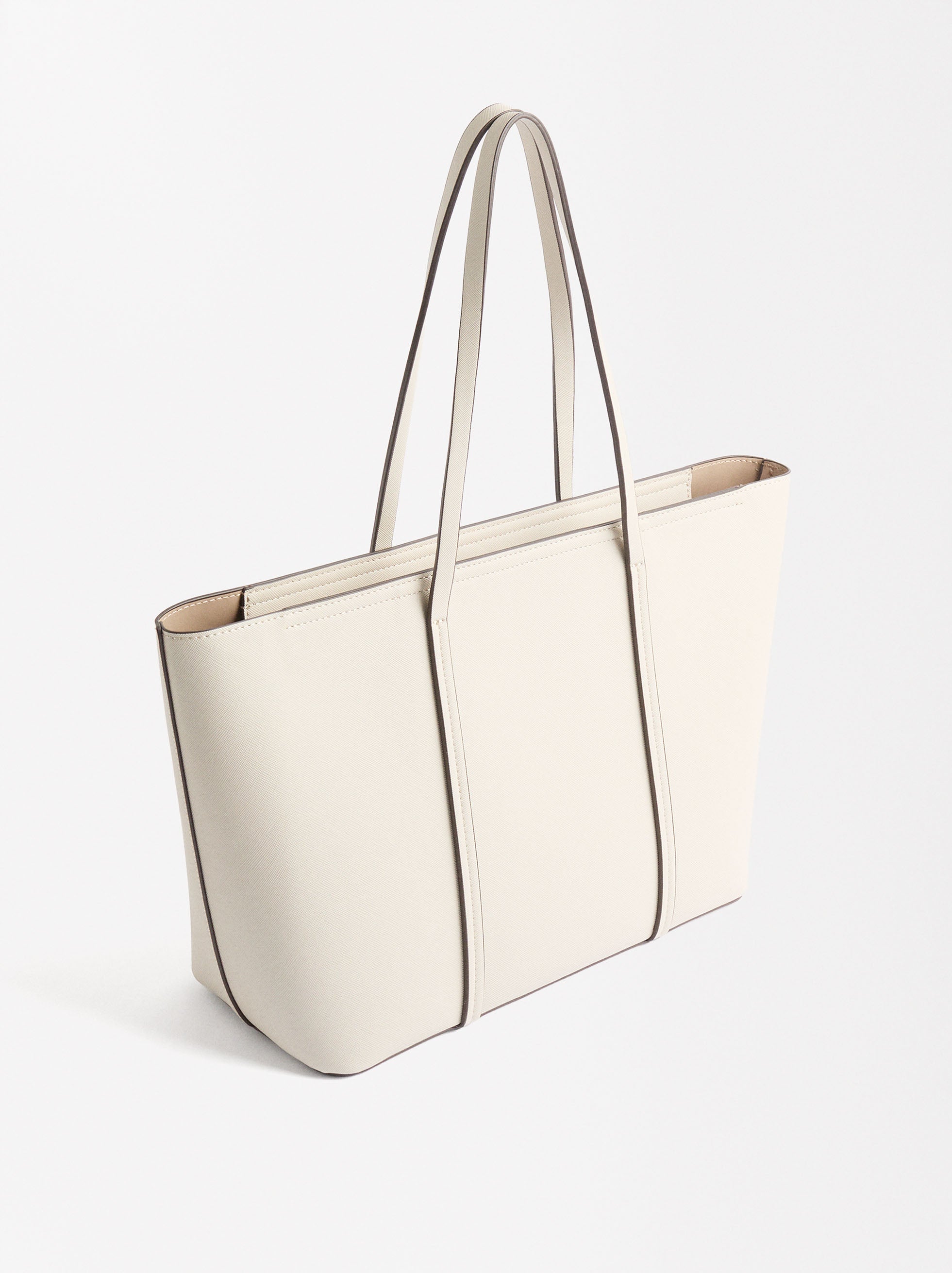 Bolso Shopper Con Textura