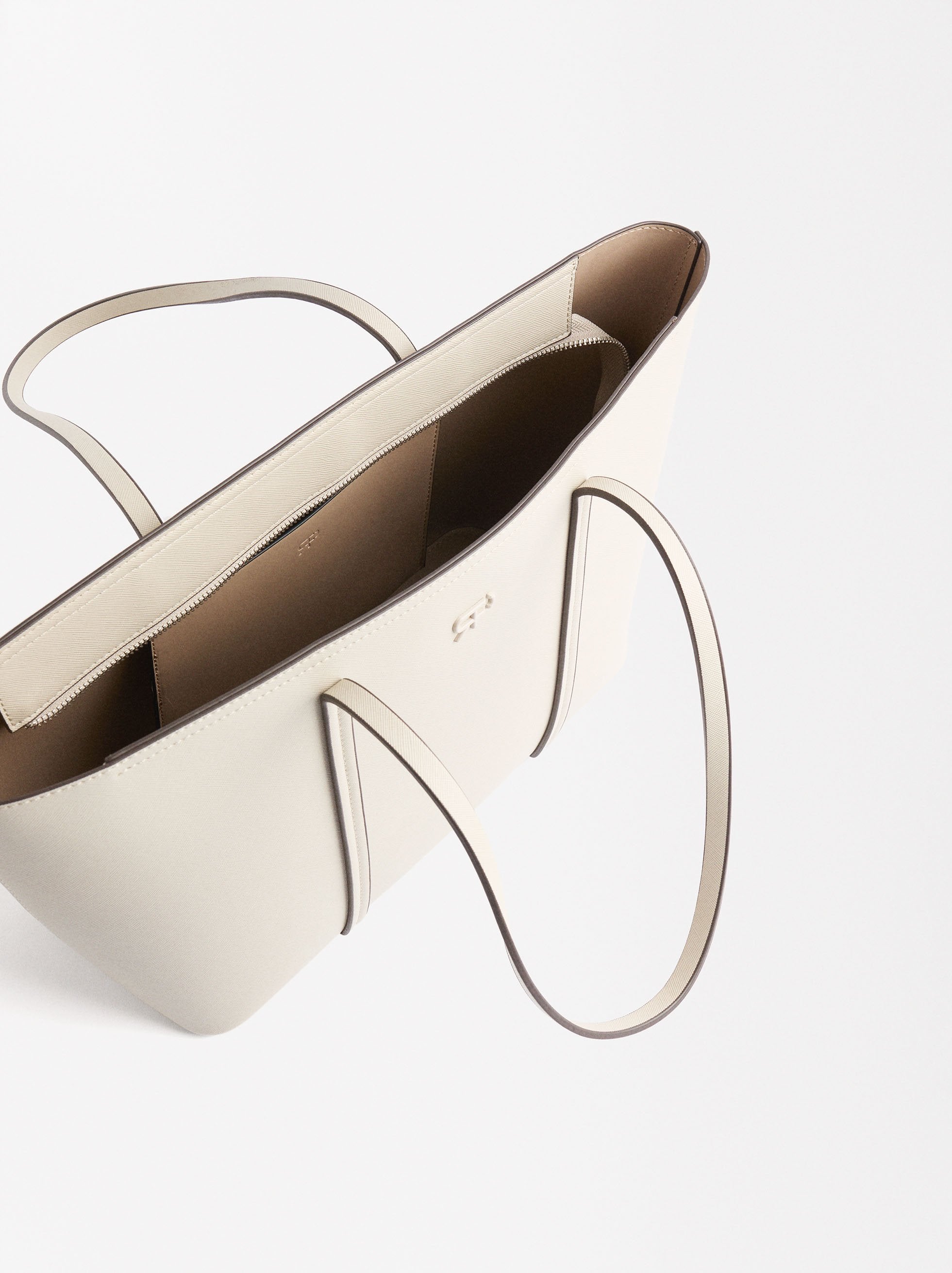 Bolso Shopper Con Textura