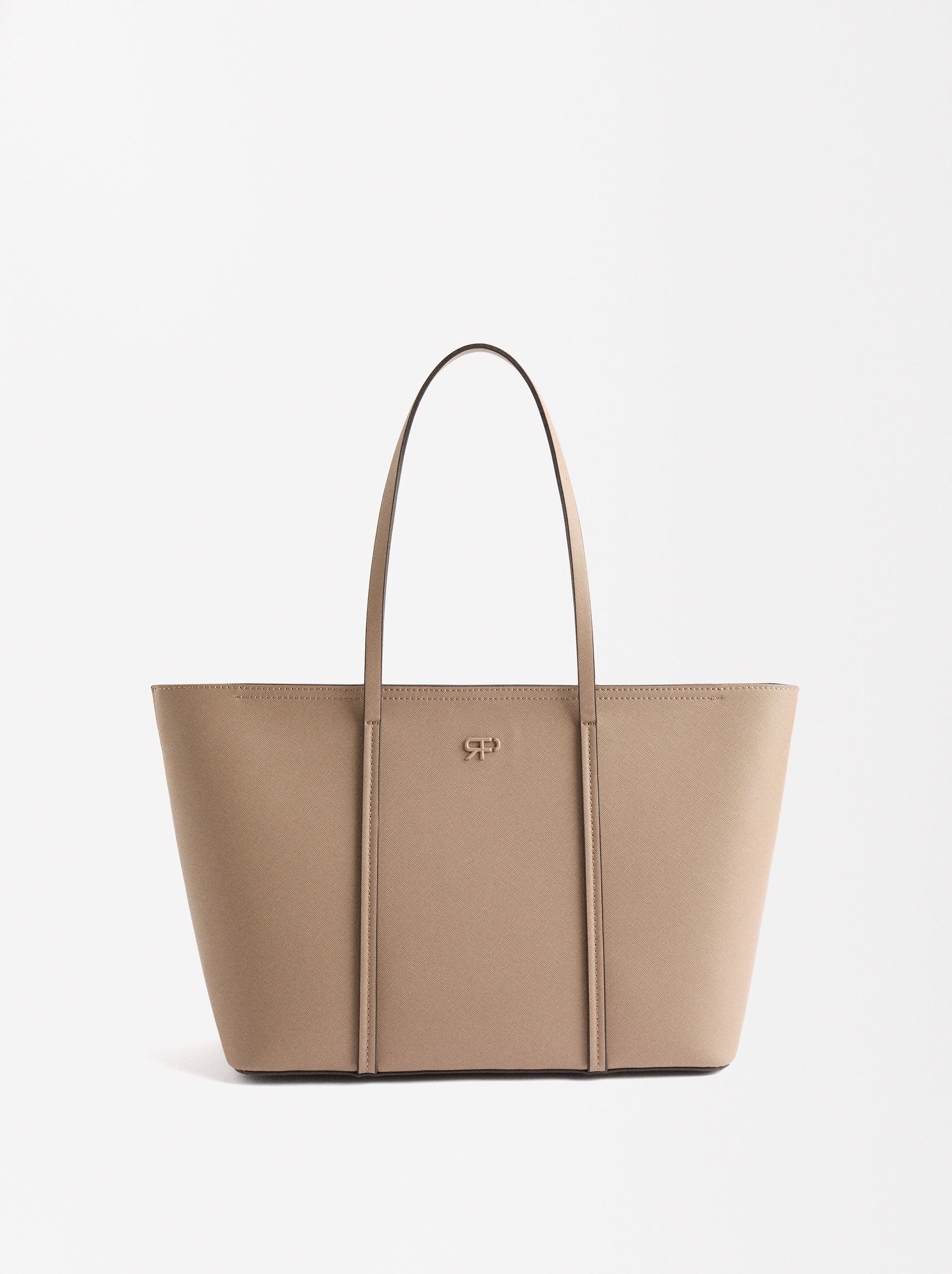 Bolso Shopper Con Textura