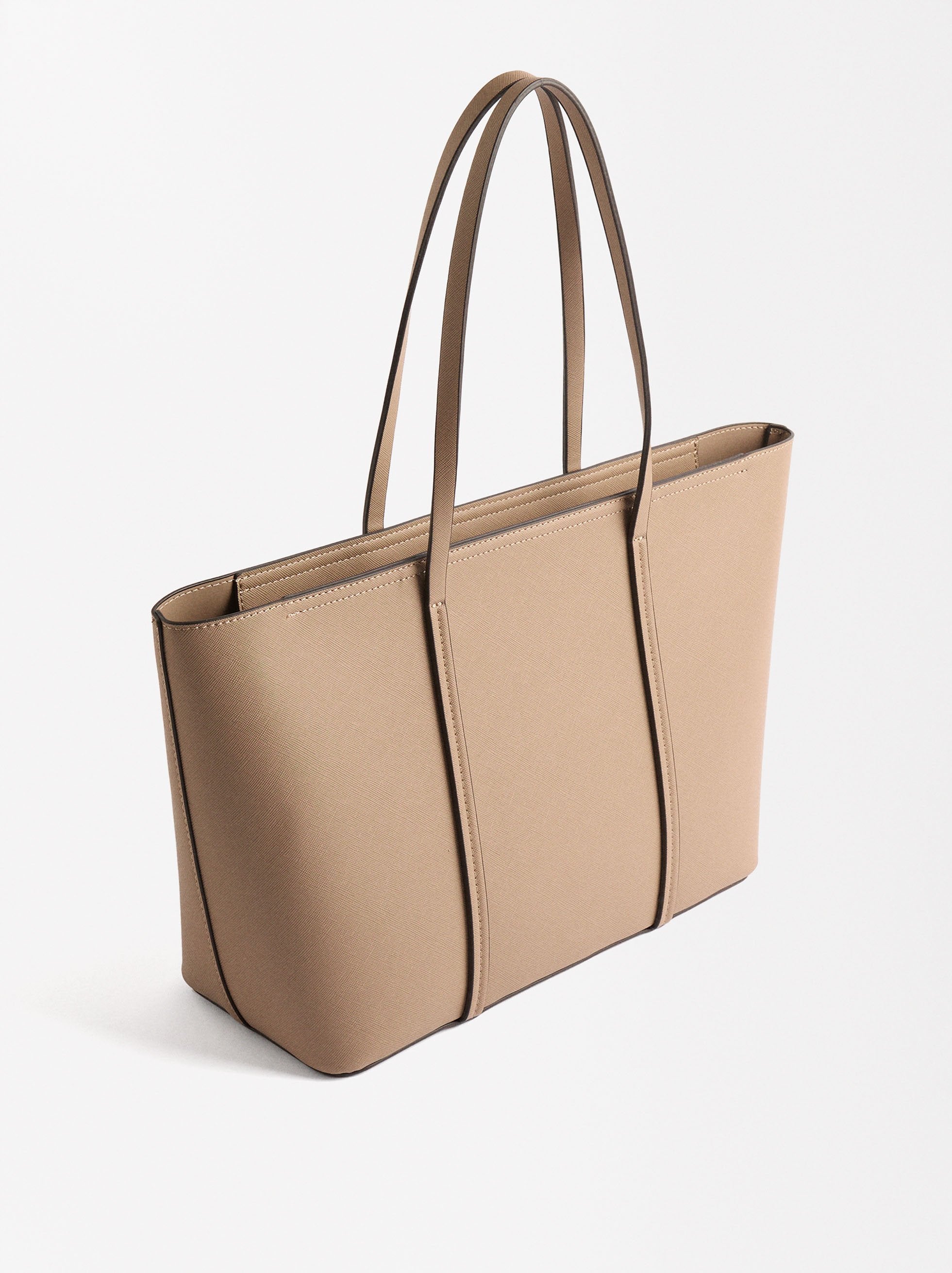 Bolso Shopper Con Textura