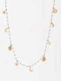 Collar Perlas Com Charms - Acero Inoxidable