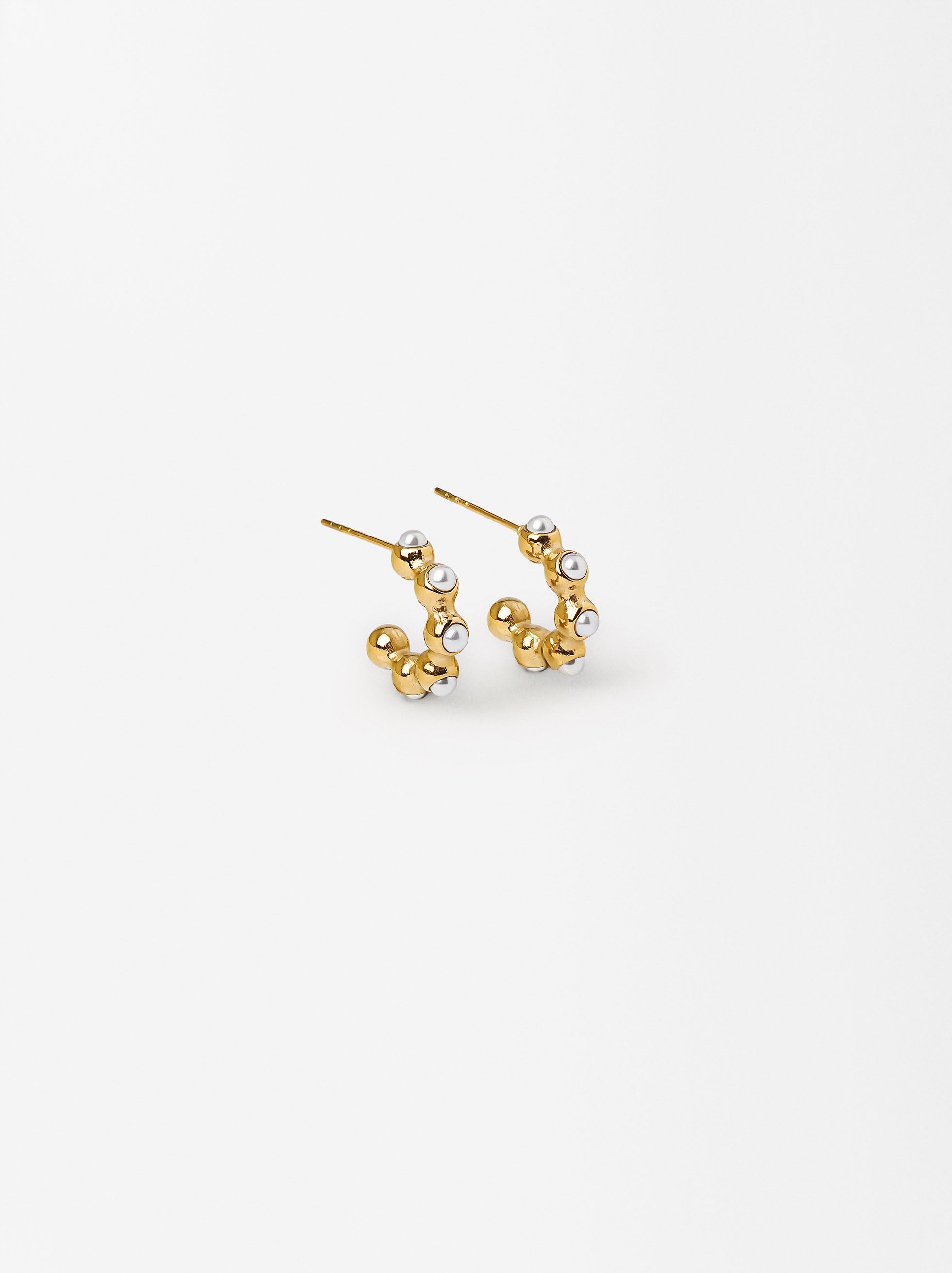 Aretes Dorados -  Acero Inoxidable