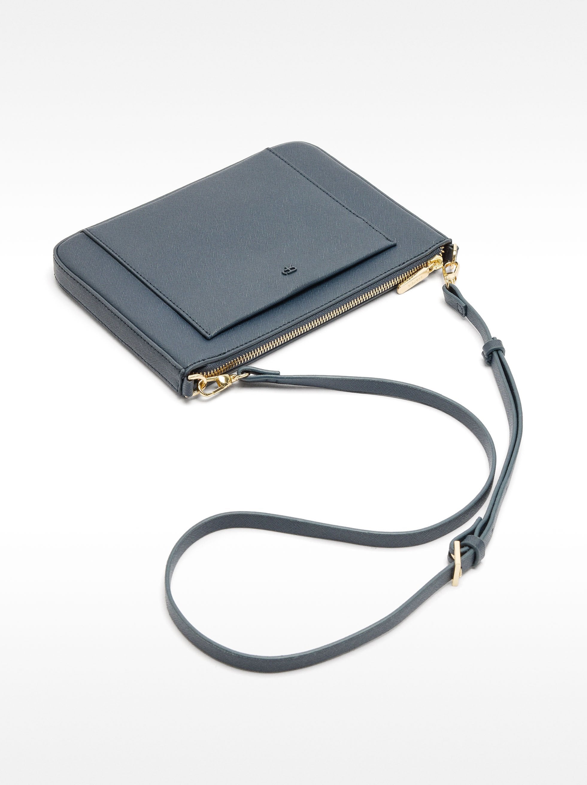 Bolso Bandolera Básico Con Textura