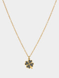 Collar Con Trébol - Acero Inoxidable