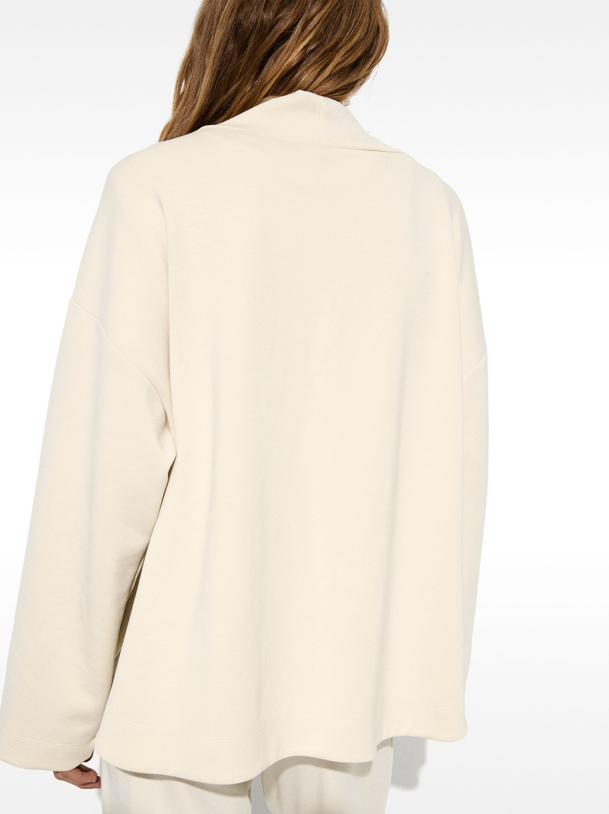 Sudadera Modal De Cuello Alto