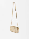 Bolso Bandolera Acolchado Metalizado