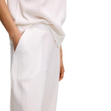Pantalón Texturizado Con Cintura Elástica