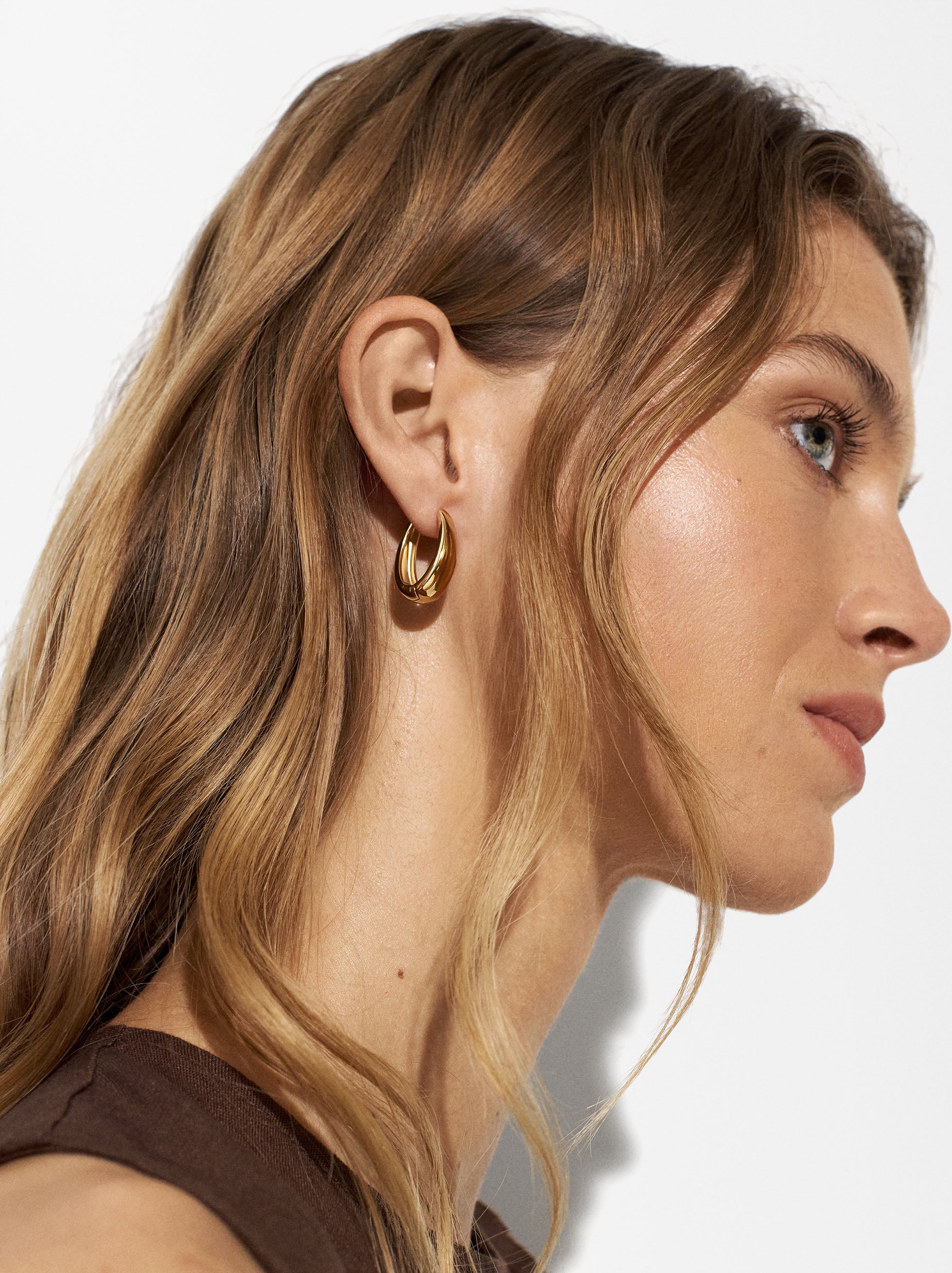 Aretes Ovalados - Acero Inoxidable