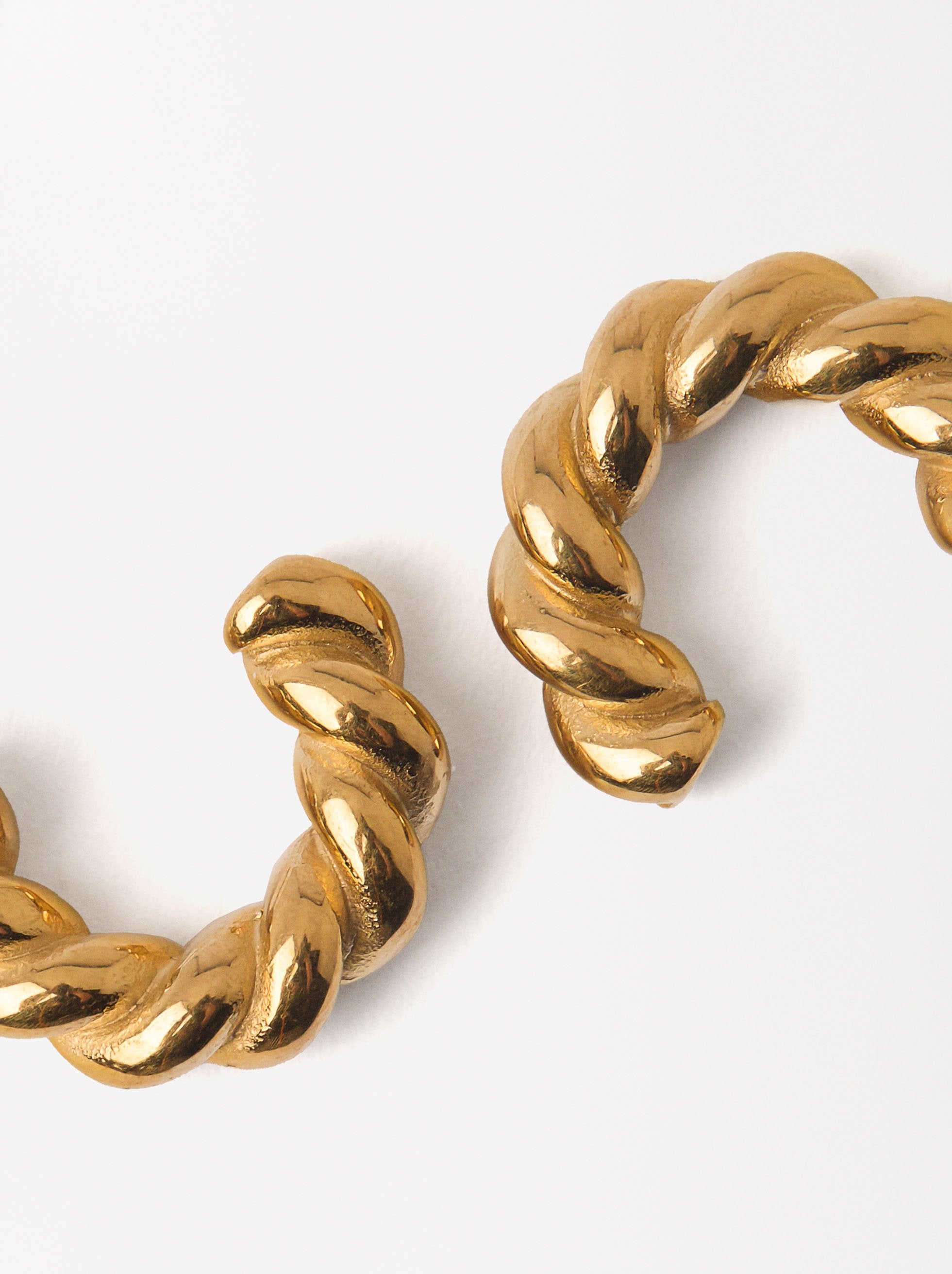 Aretes Trenzadas - Acero Inoxidable