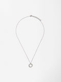 Collar Con Cristales - Acero Inoxidable