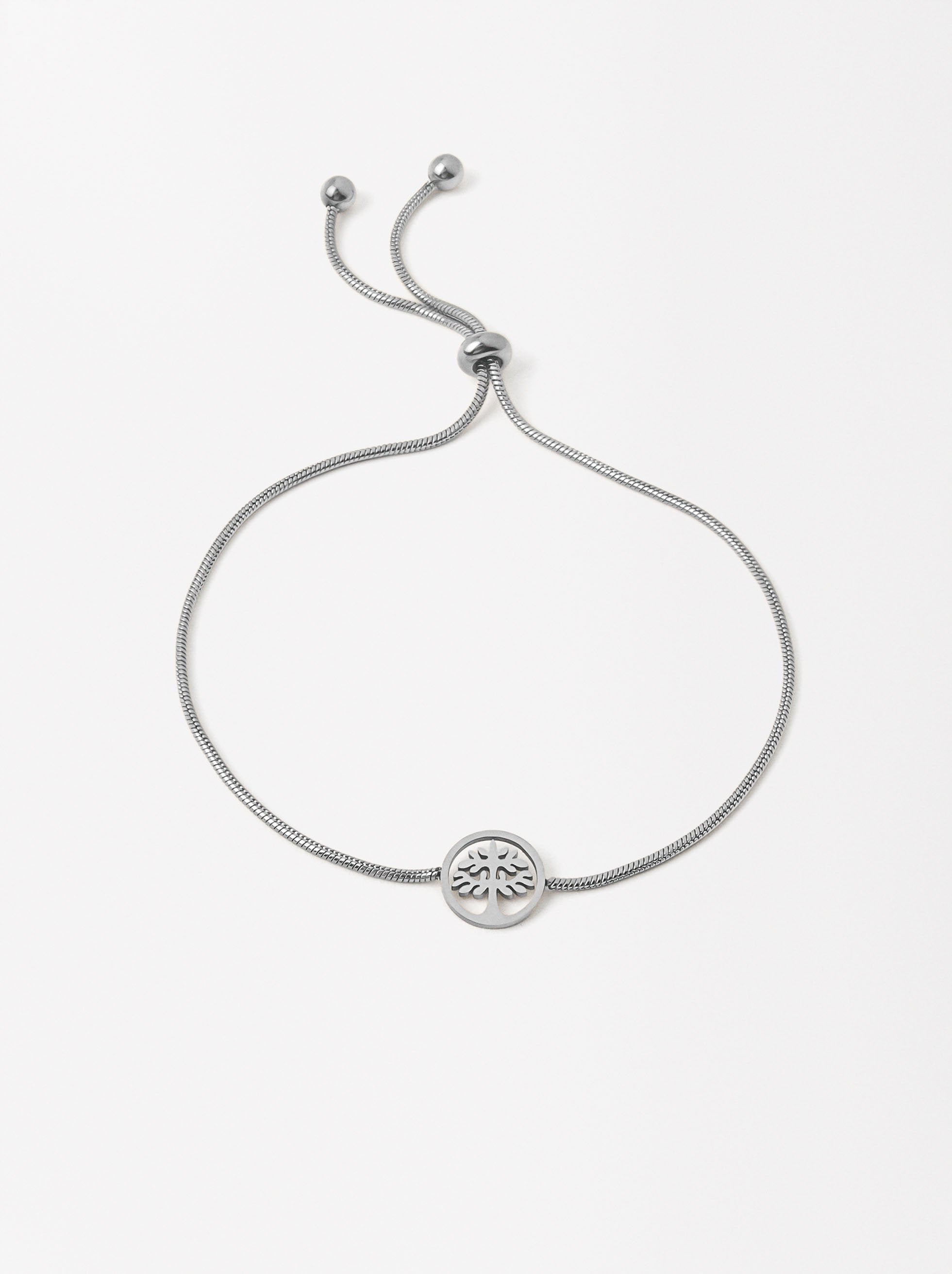 Pulsera Ajustable Árbol - Acero Inoxidable
