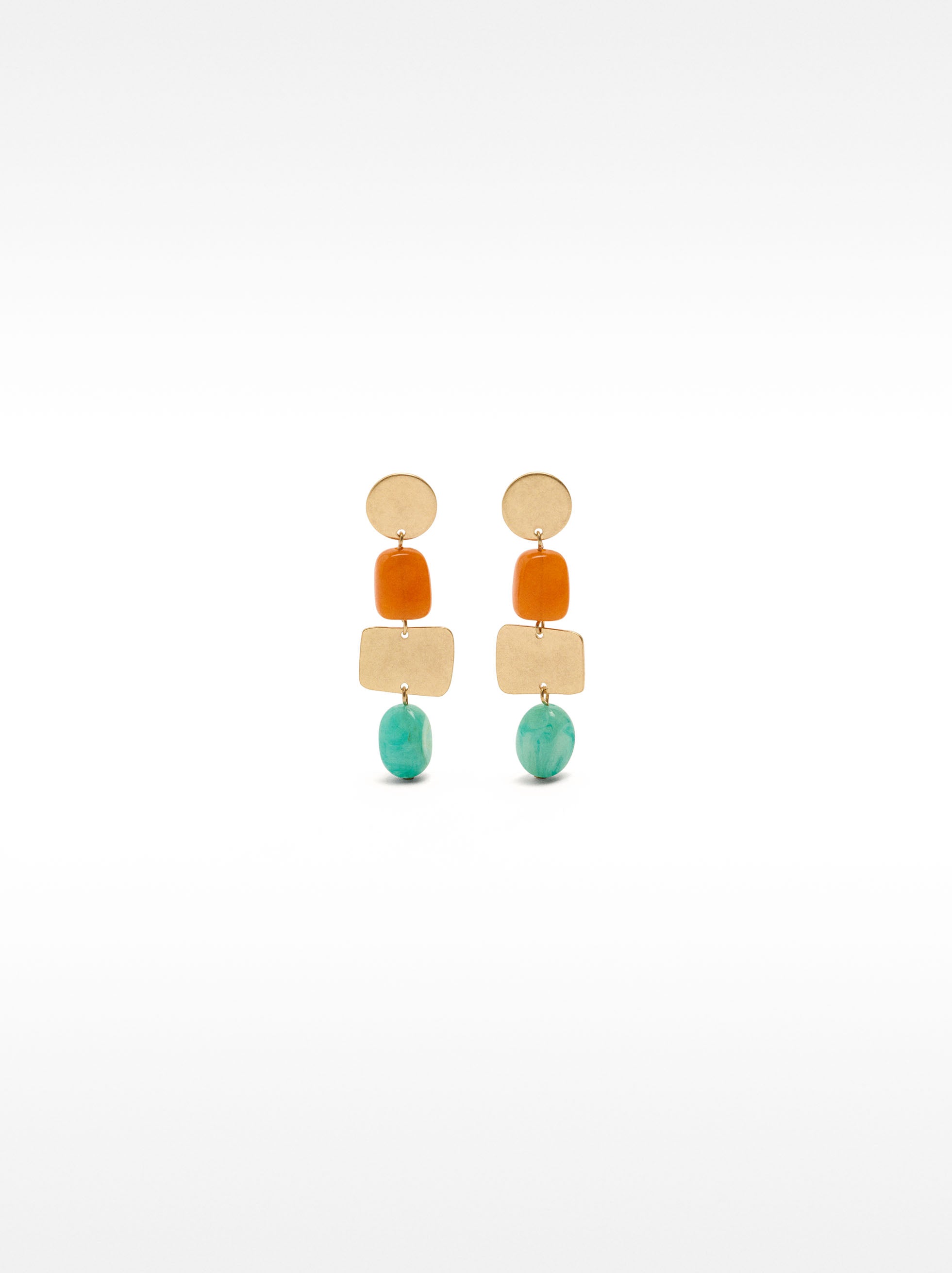 Aretes Geométricos Efecto Piedra