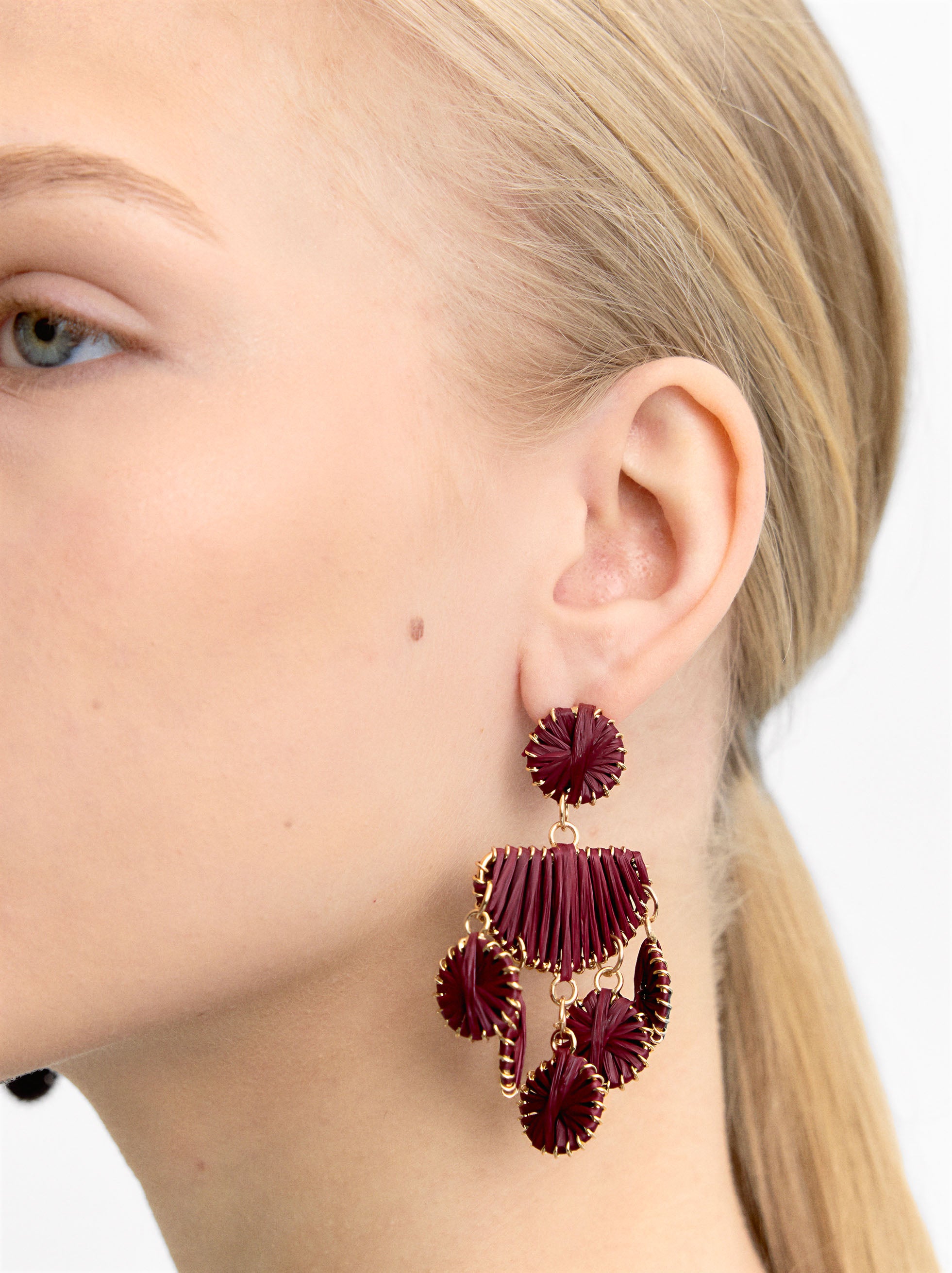 Aretes Maxi De Rafia