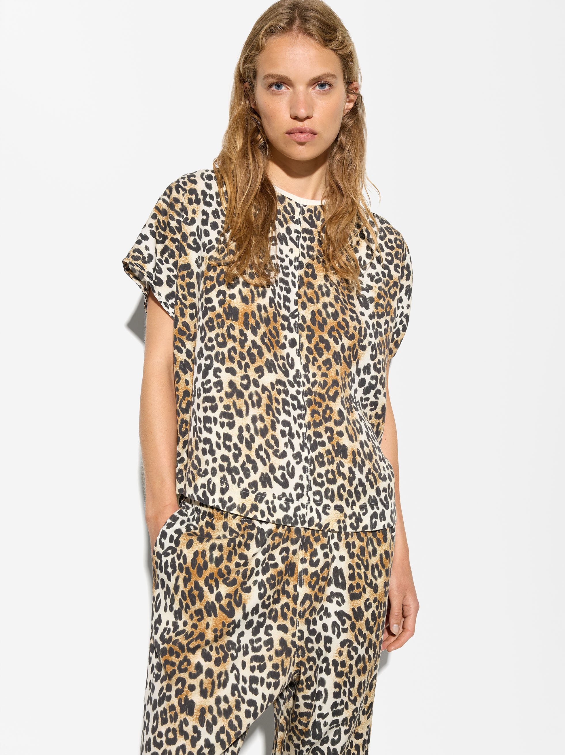 Camiseta Estampado Leopardo