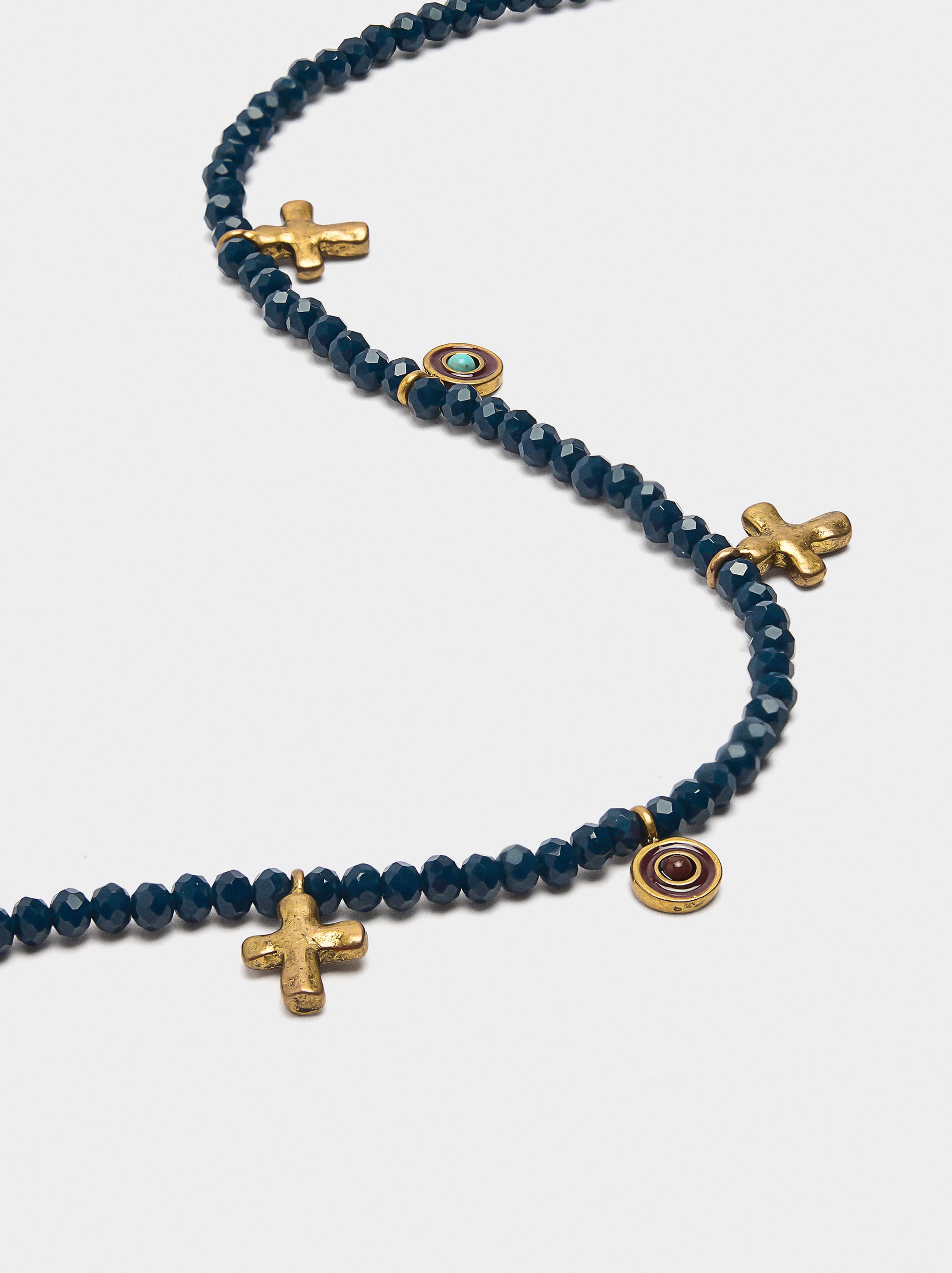 Collar De Piedras Y Charm