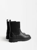 Botines Planos Con Elástico Efecto Neopreno
