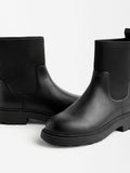 Botines Planos Con Elástico Efecto Neopreno