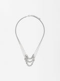 Collar Multicadenas Plateado