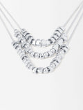 Collar Multicadenas Plateado