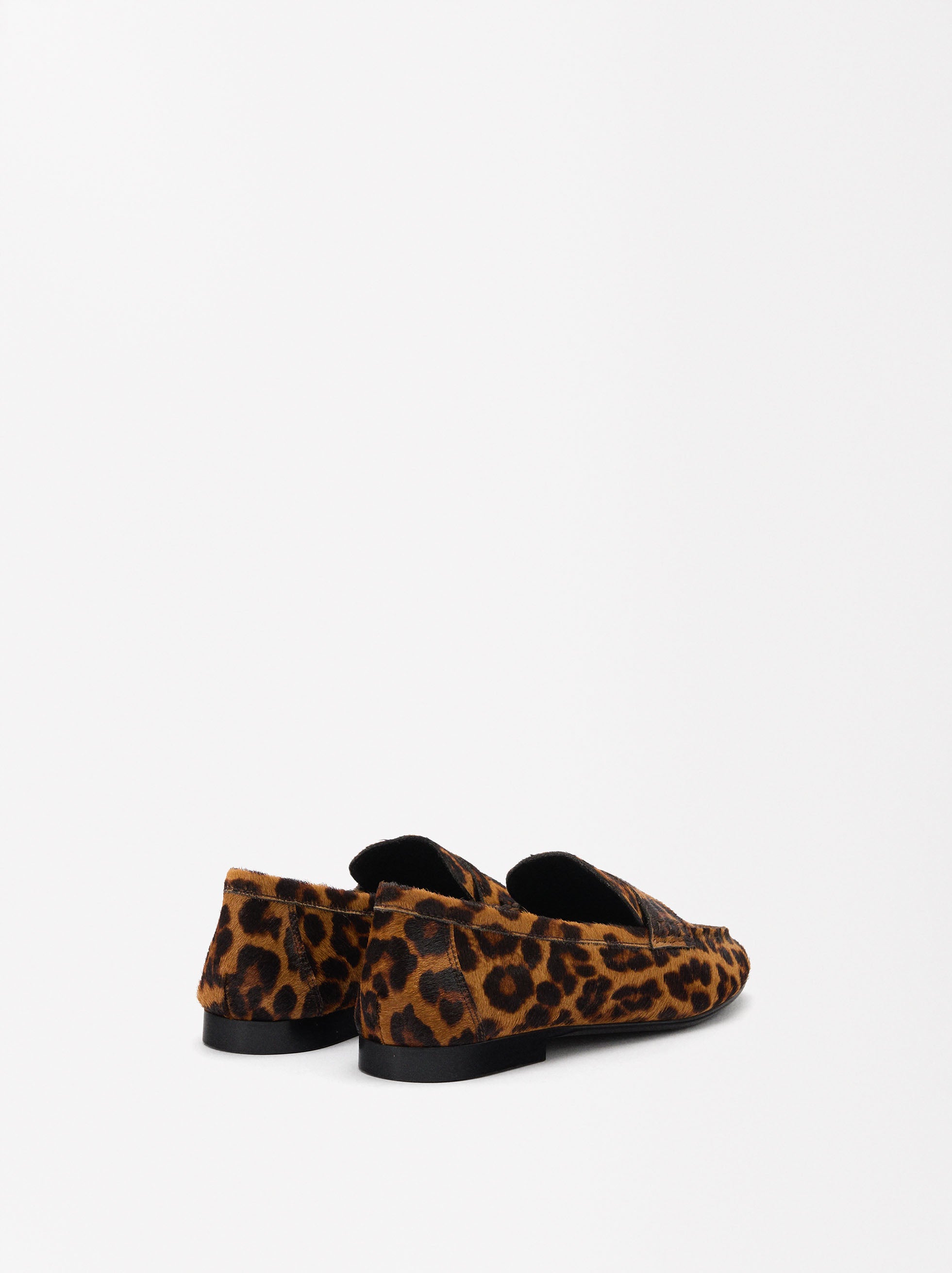 Exclusivo Online - Mocasines De Piel Estampado Leopardo