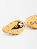 Aretes De Gota Con Cristales - Acero Inoxidable
