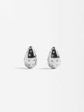 Aretes De Gota Con Cristales - Acero Inoxidable