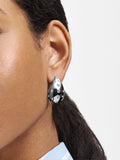 Aretes De Gota Con Cristales - Acero Inoxidable