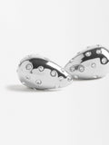 Aretes De Gota Con Cristales - Acero Inoxidable