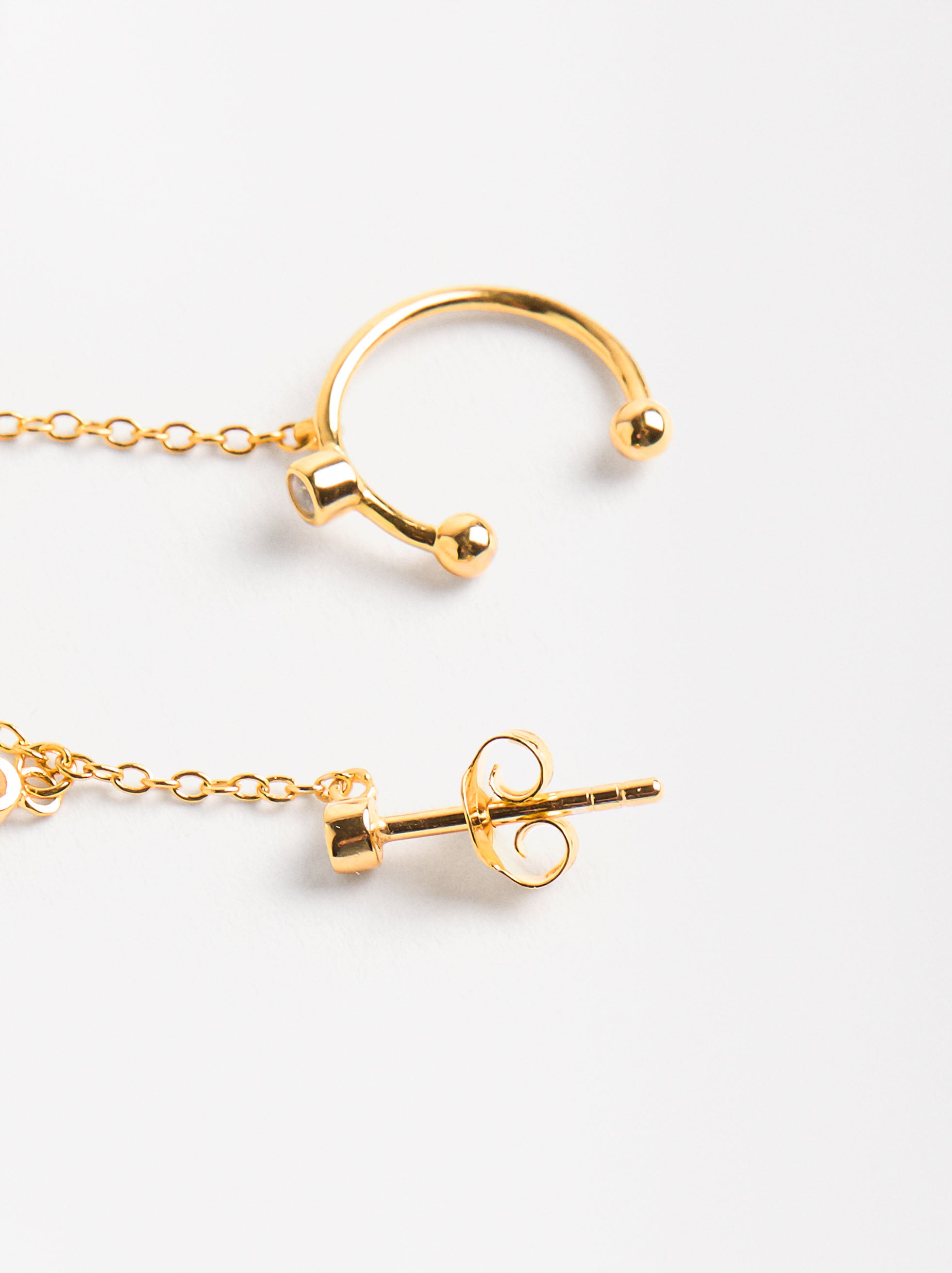 Aretes Con Circonitas - Plata De Ley 925