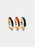 Set De Anillos Con Esmalte