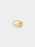 Anillo De Resina Con Detalle Metálico
