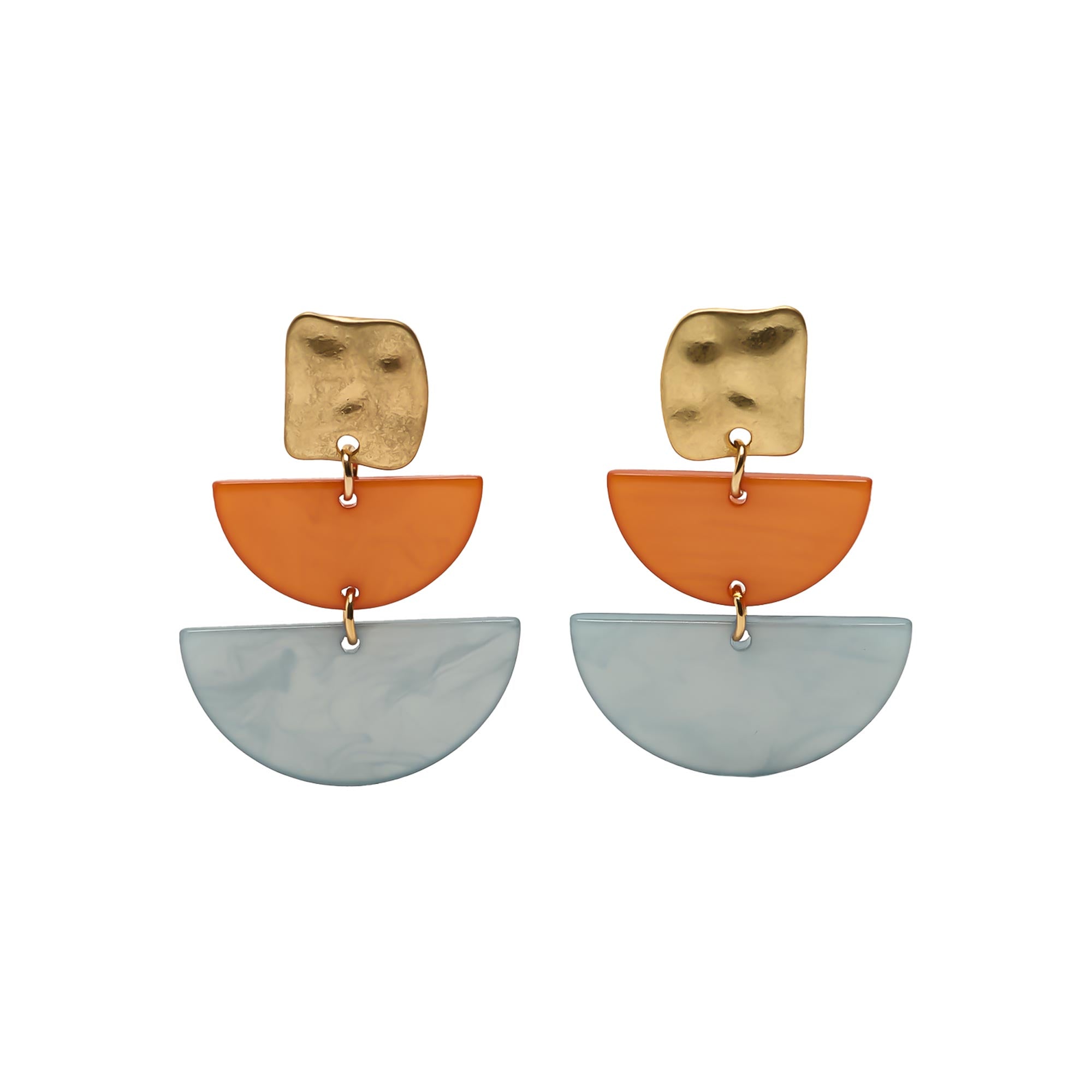 Pendientes Geométricos De Resina