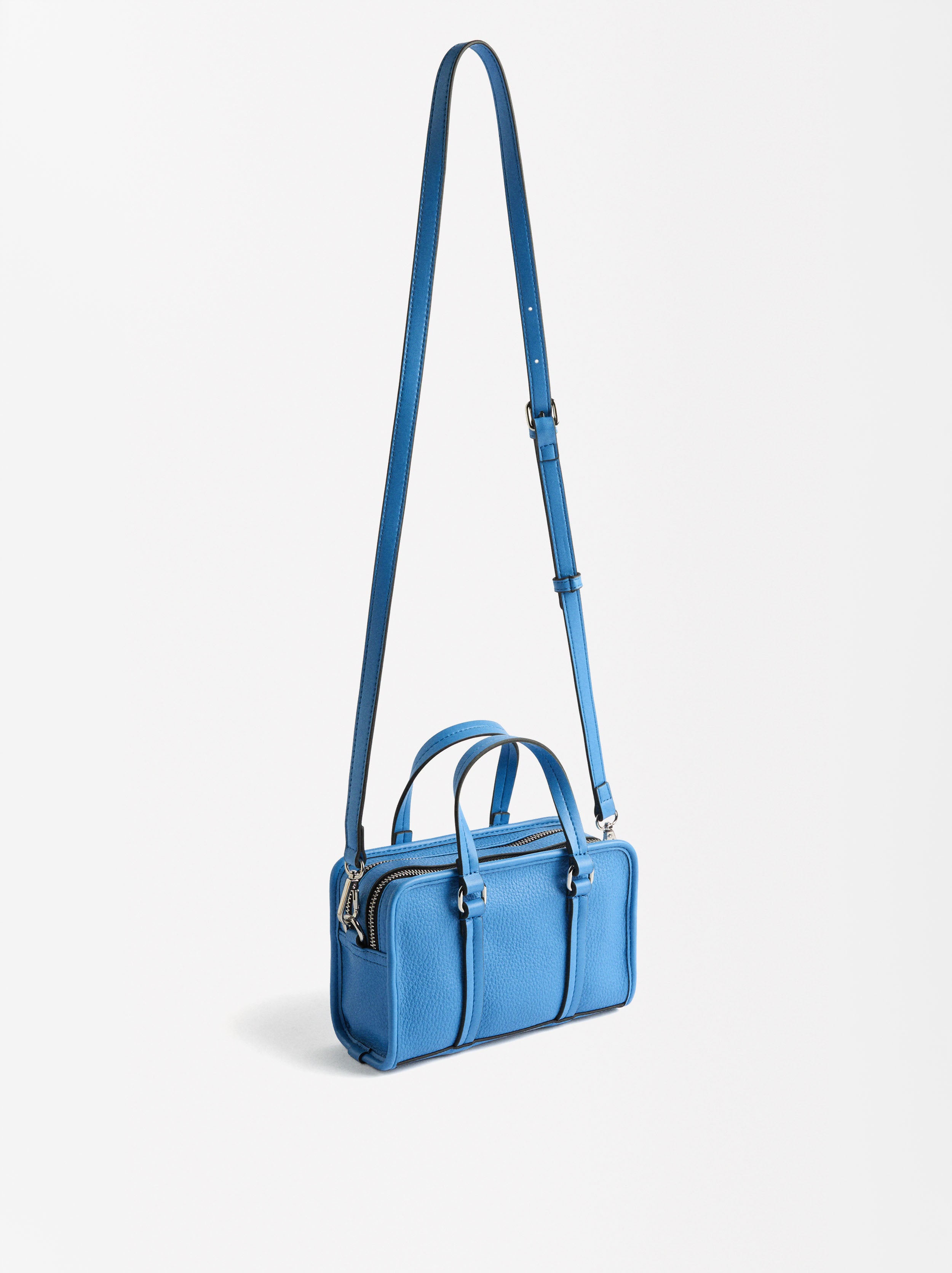Bolso Tote Con Doble Cierre