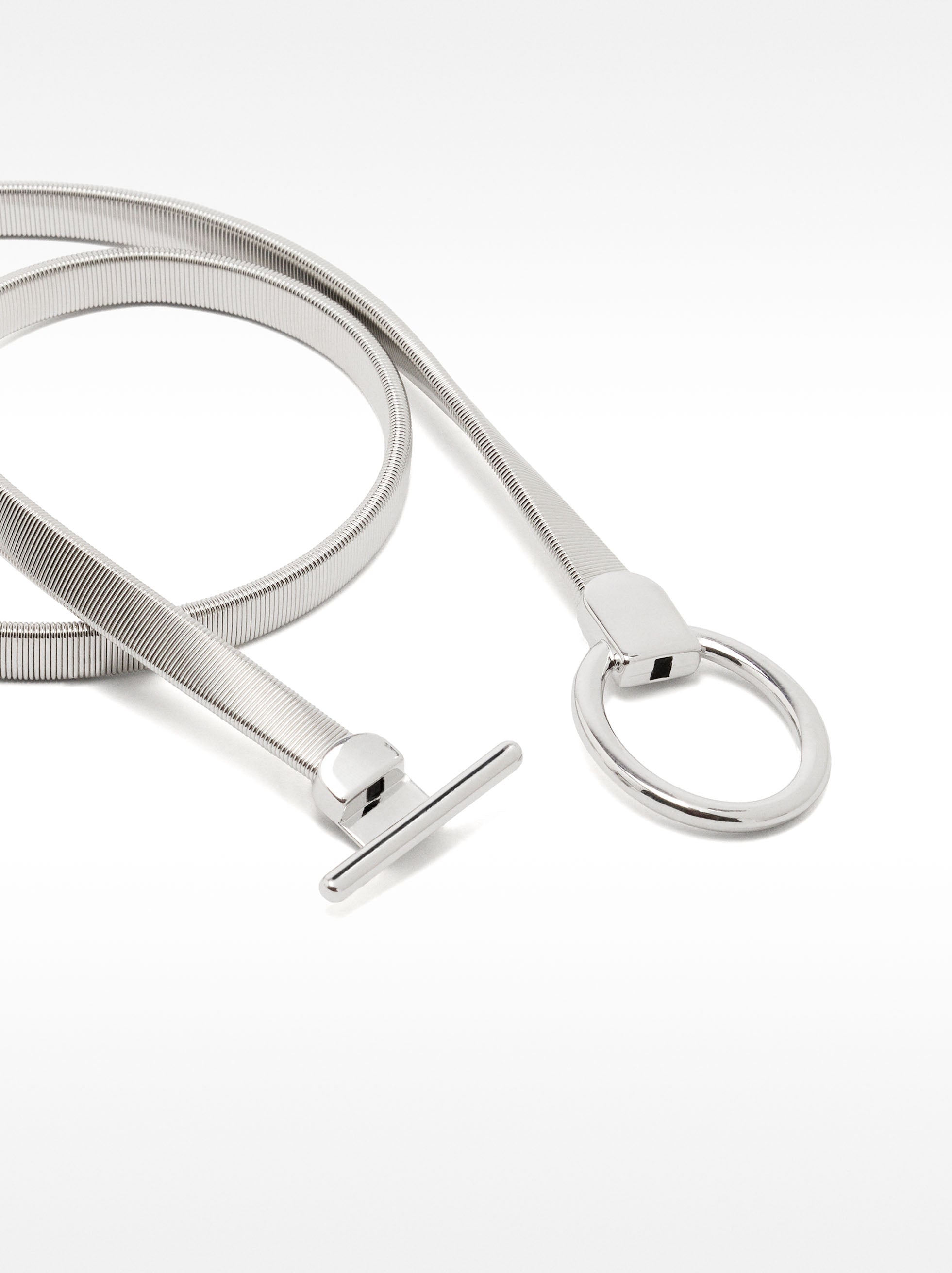 Cinturón Metálico Plateado