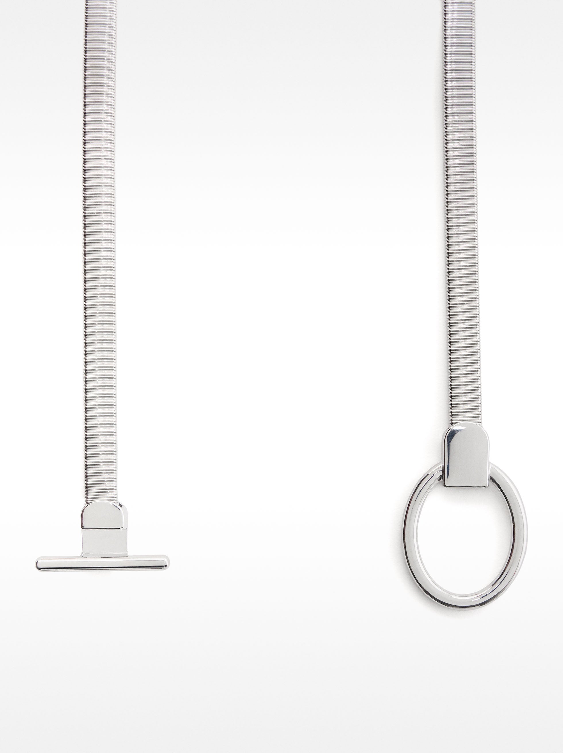 Cinturón Metálico Plateado