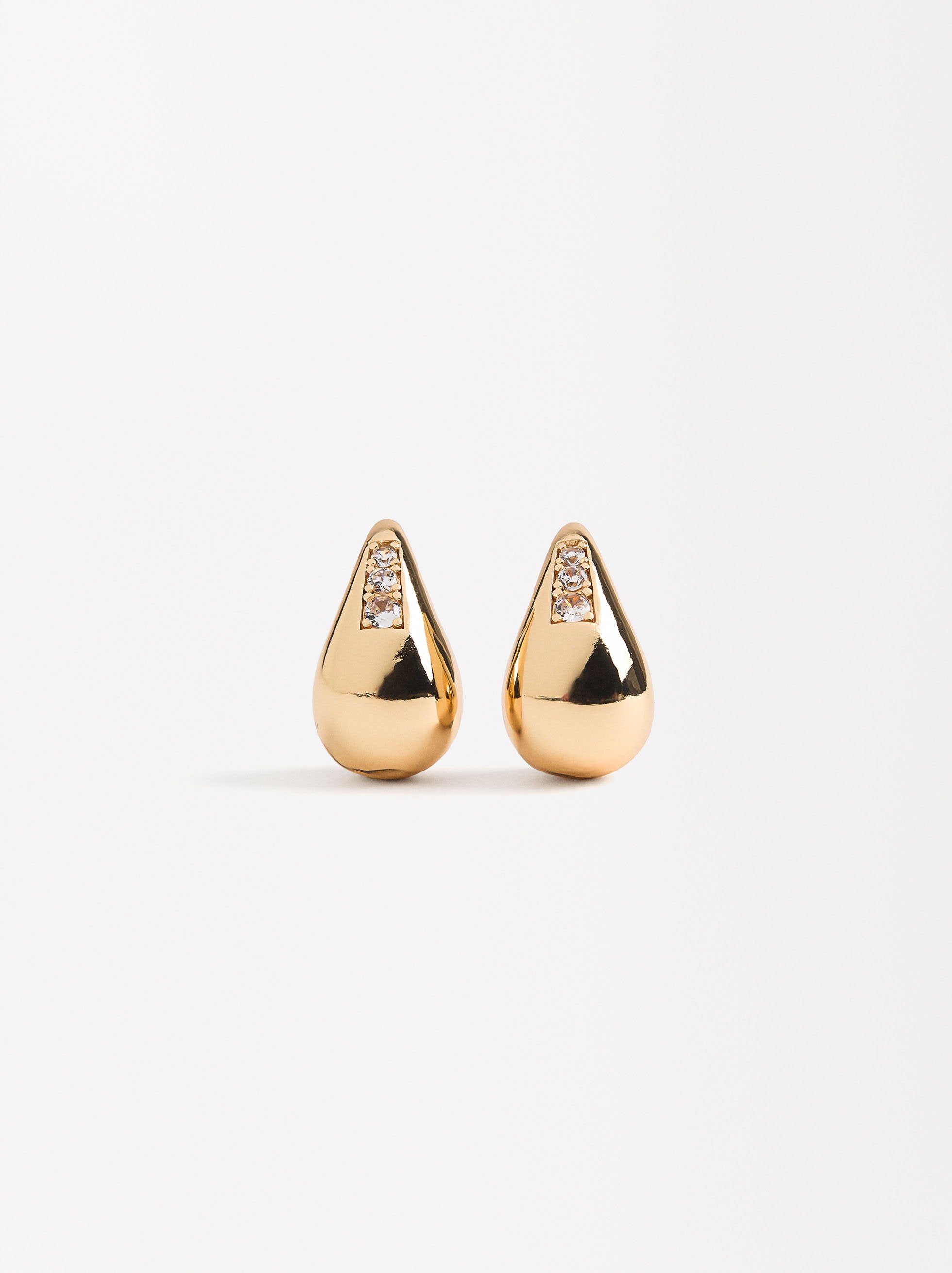 Aretes Gota Con Cristales