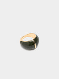 Anillo Redondeado Con Esmalte