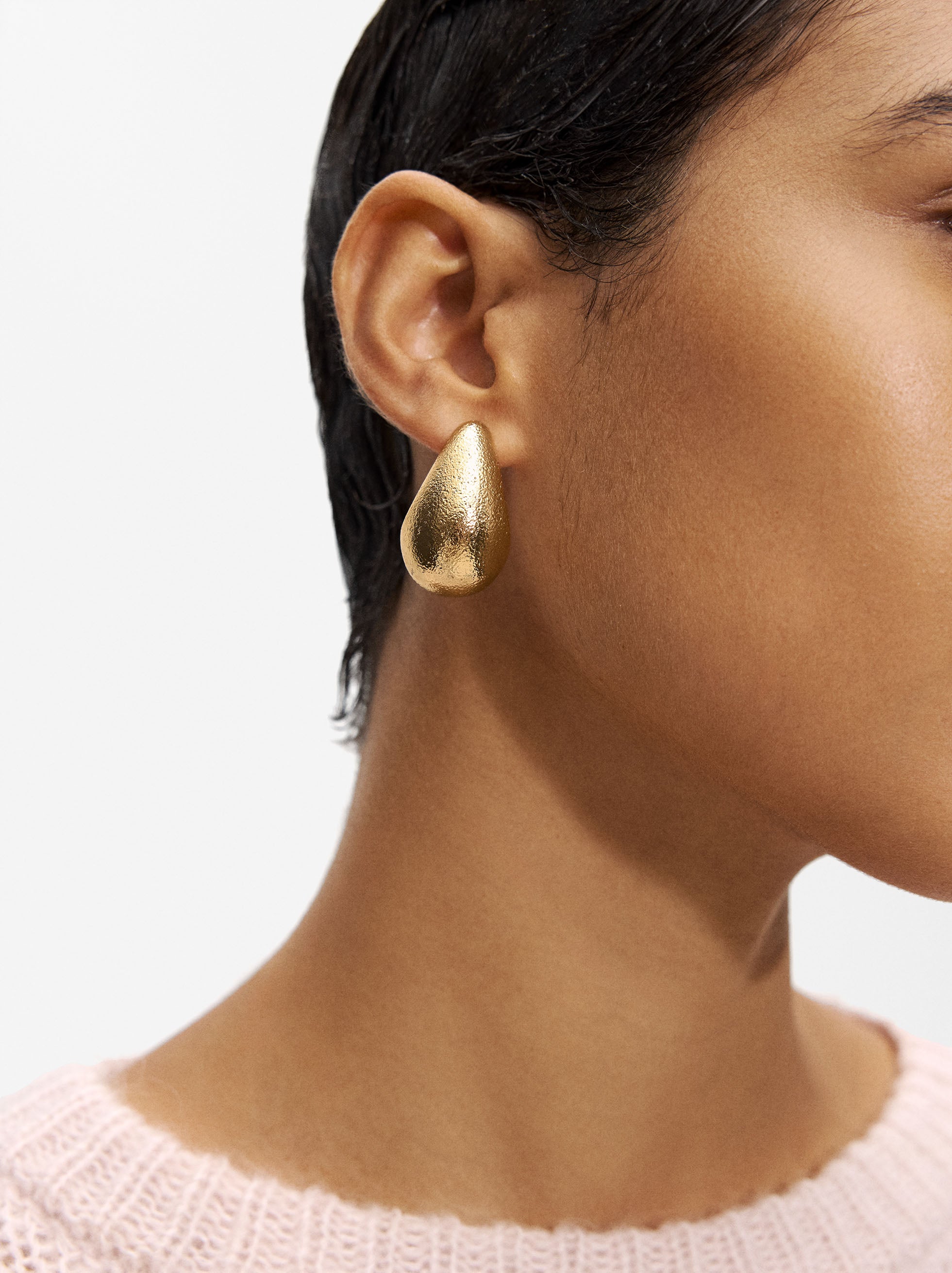 Aretes Gota Dorados