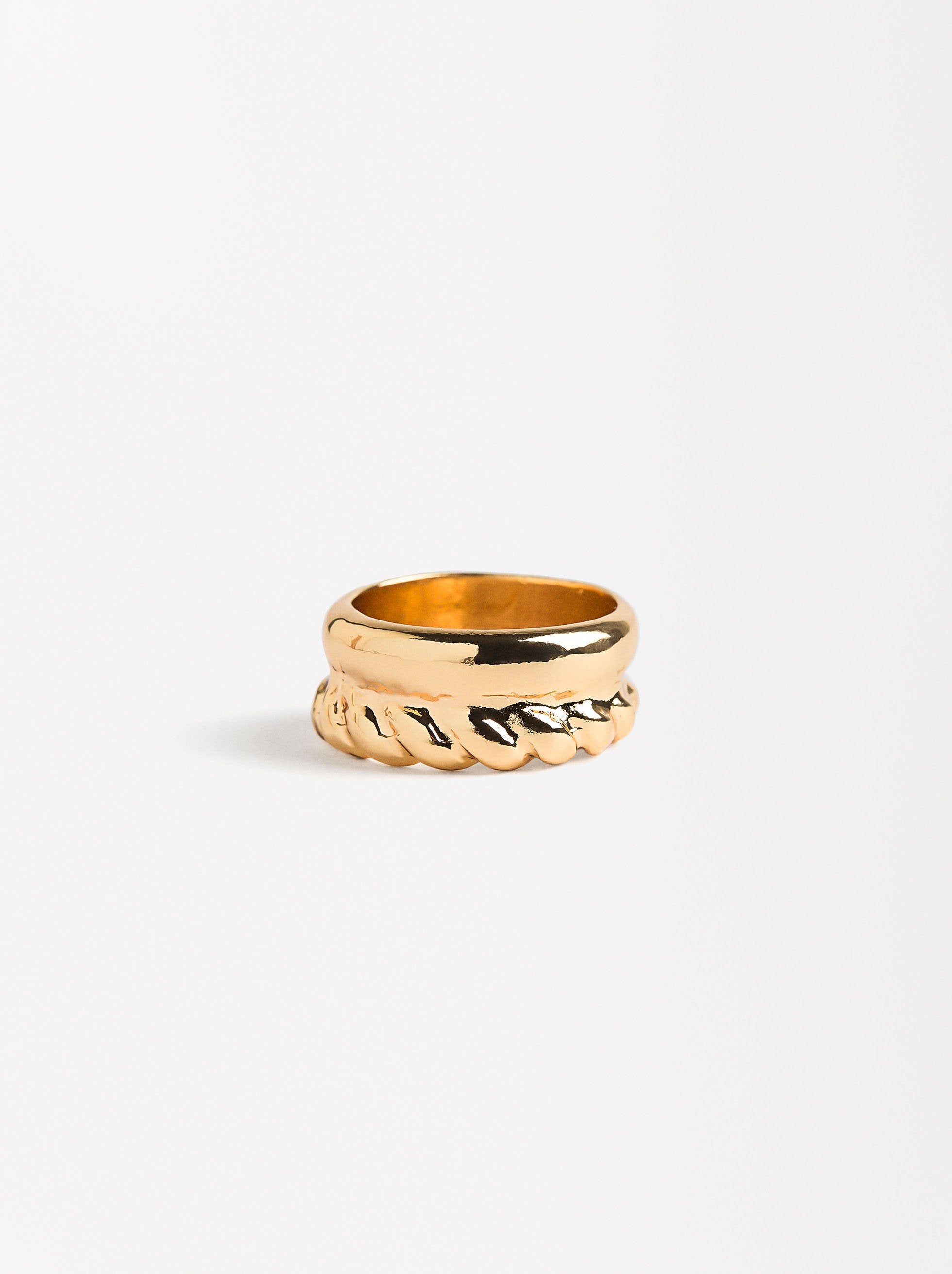Anillo Con Detalle Trenzado