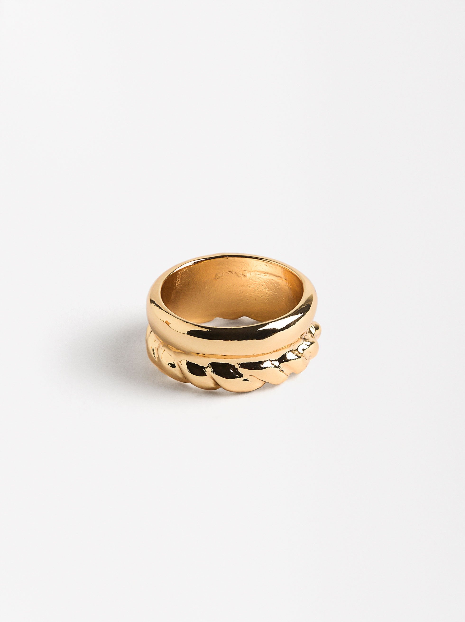 Anillo Con Detalle Trenzado