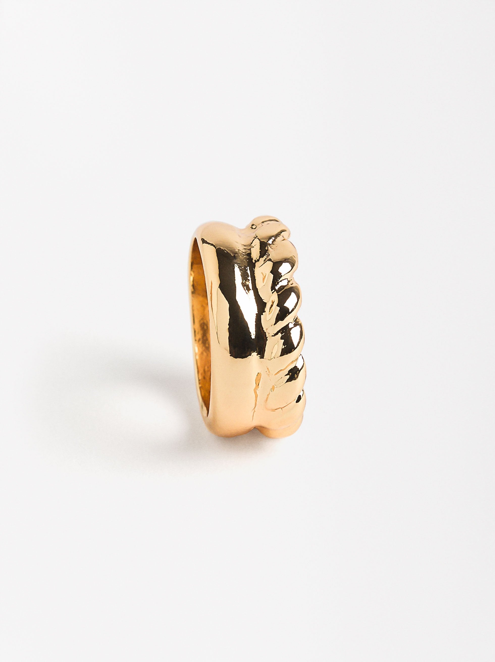 Anillo Con Detalle Trenzado