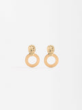 Aretes Redondos Efecto Martillado