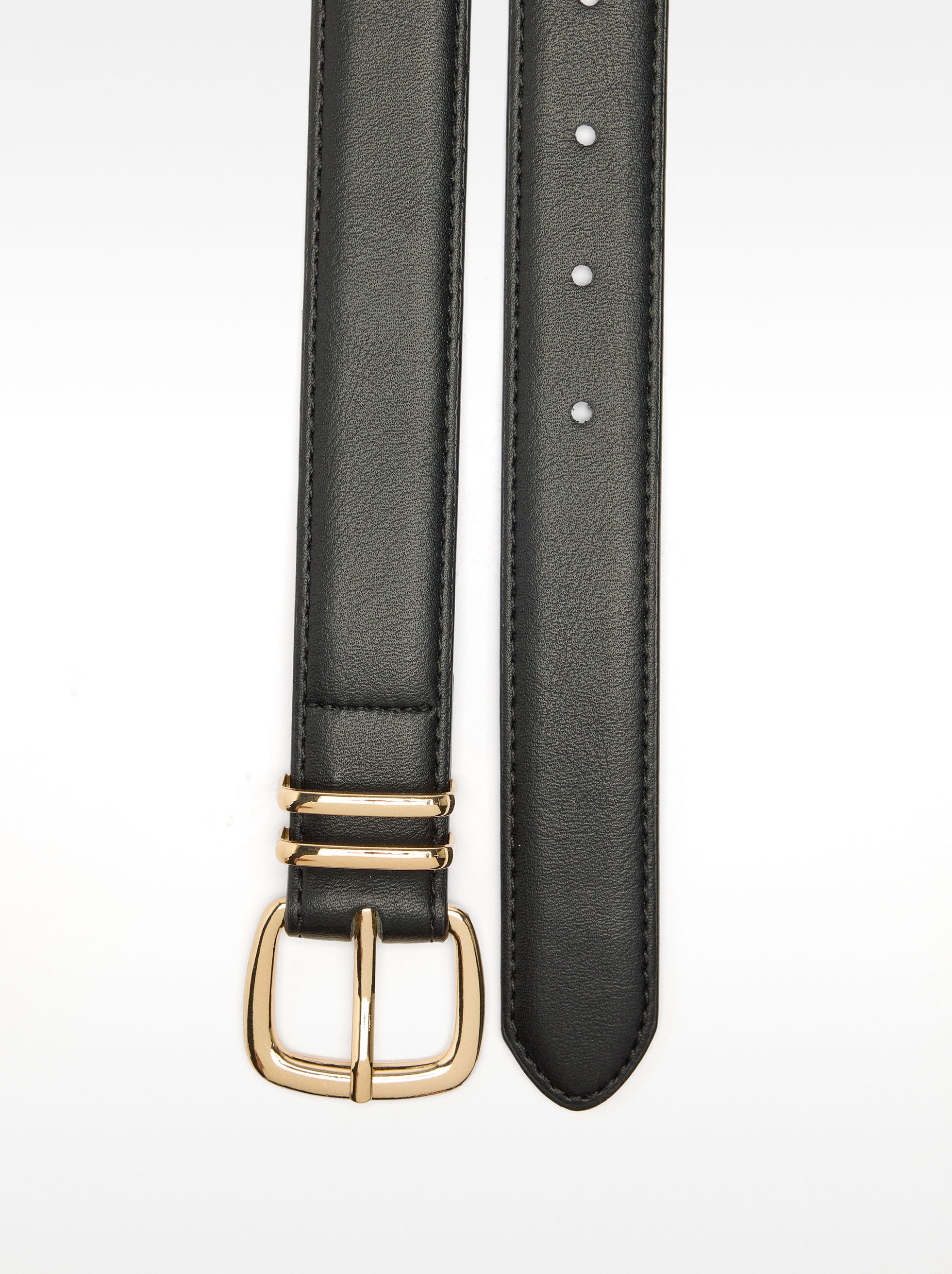 Cinturón Liso Con Hebilla