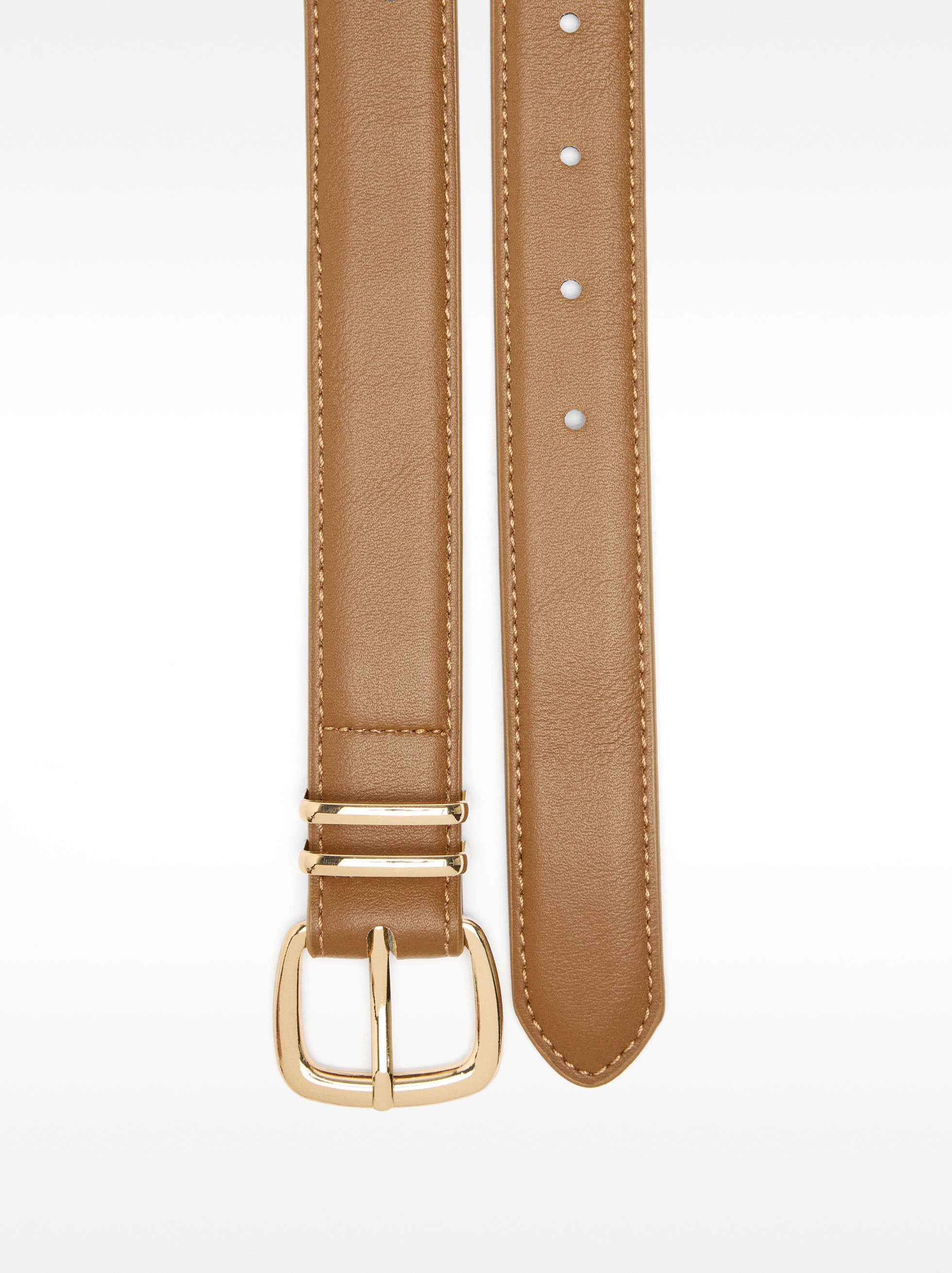 Cinturón Liso Con Hebilla