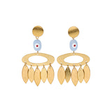 Pendientes Largos Efecto Piedra