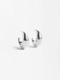 Aros Grandes Plateados - Acero Inoxidable