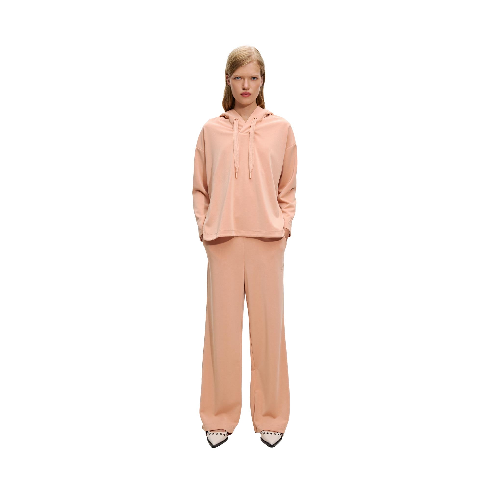 Pantalón Fluido Con Cintura Elástica