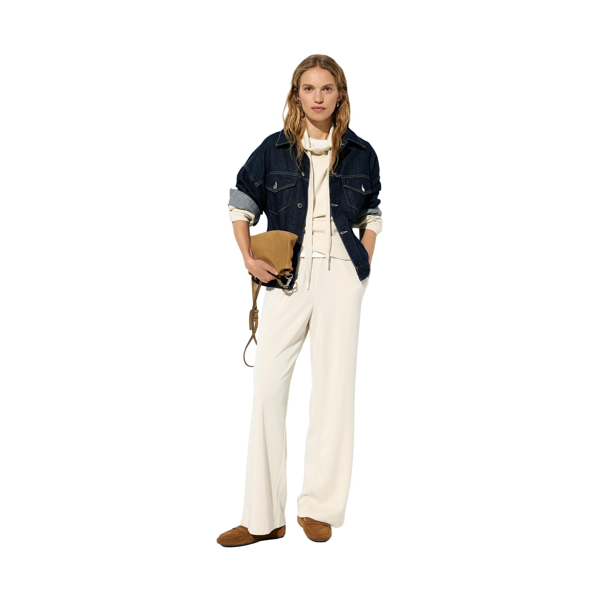 Pantalón Fluido Con Cintura Elástica