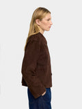 Chaqueta De Piel Con Botones