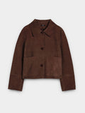 Chaqueta De Piel Con Botones